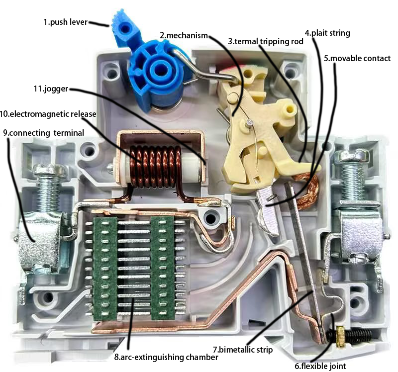 An MCB diagram illustrates internal components-wosomelec